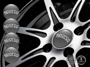 Sparco Sticker on Rims Epoxy Dome Style